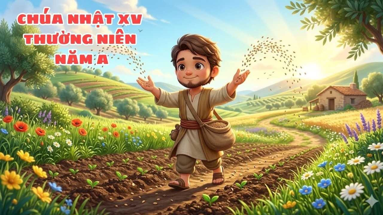 Tranh tô màu và Trò chơi ô chữ dành cho Thiếu nhi_Chúa nhật XV Thường niên năm A